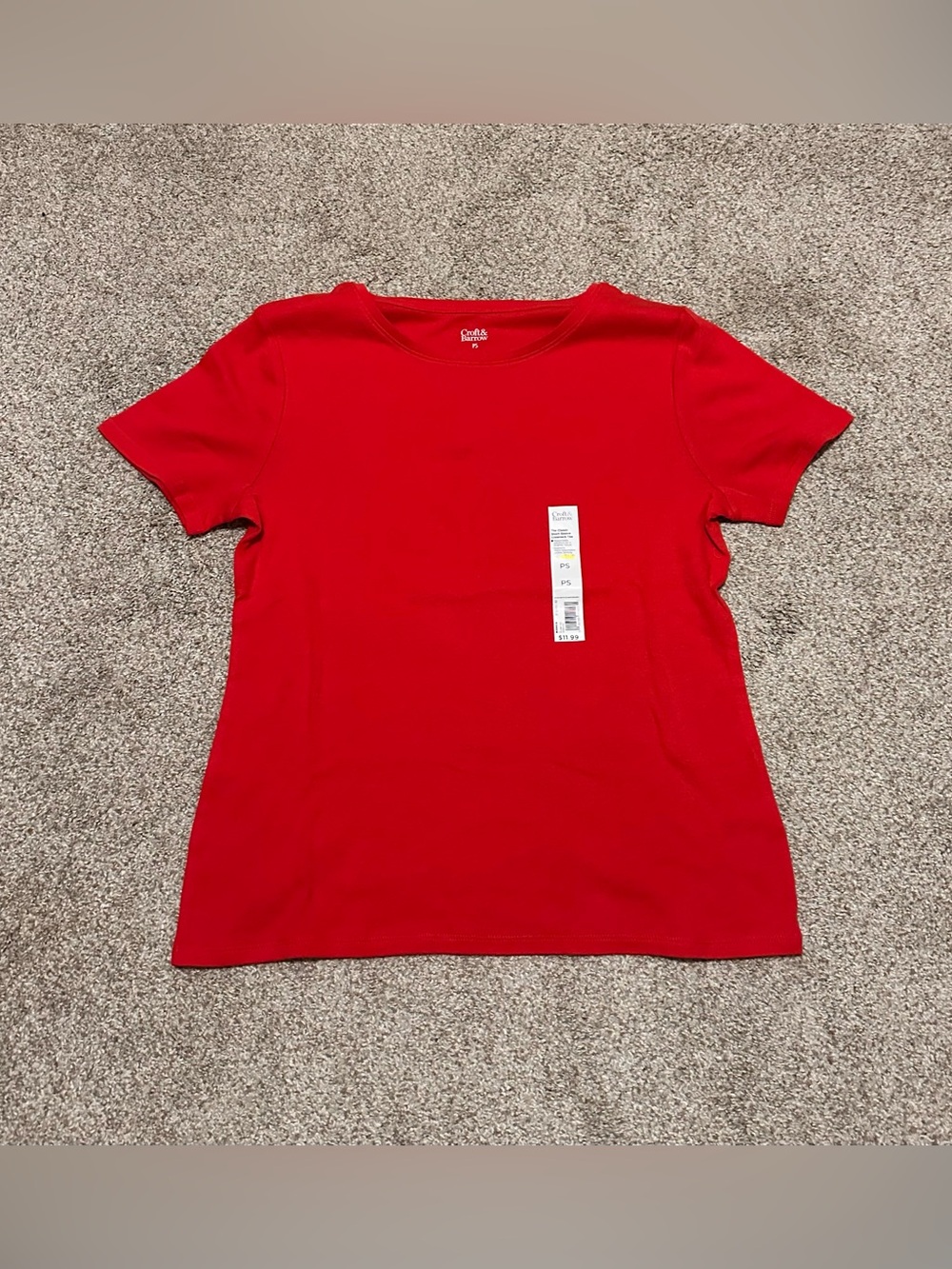 croft & barrow Red Short Sleeve Tee